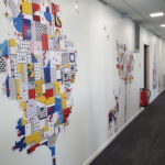 Wallsticker - Animation couloir - Arts Affaires